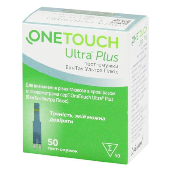 Тест-полоски OneTouch Ultra Plus №50 флакон